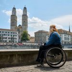 woman in wheelchair in Zürich
