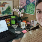 Jacinta Critchley working from home
