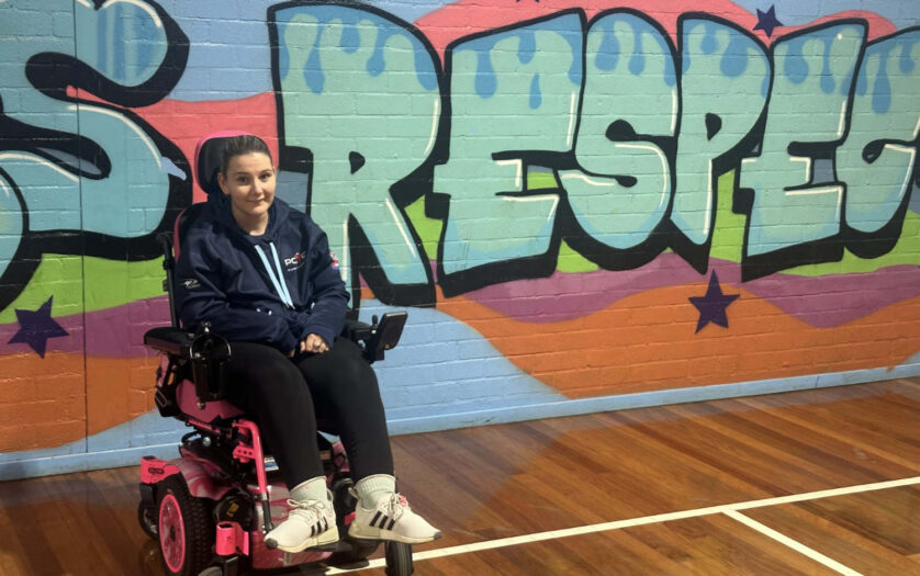 Karly Moller-Buck on the basketball court at PCYC Muswellbrook
