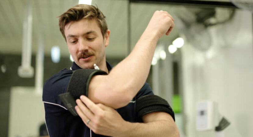 Person performing a exercise.