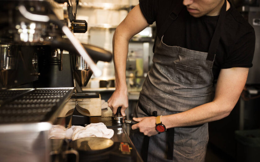 Barista working in coffee shop