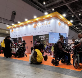people checking products including persons with disabilities HCR exhibition 2025