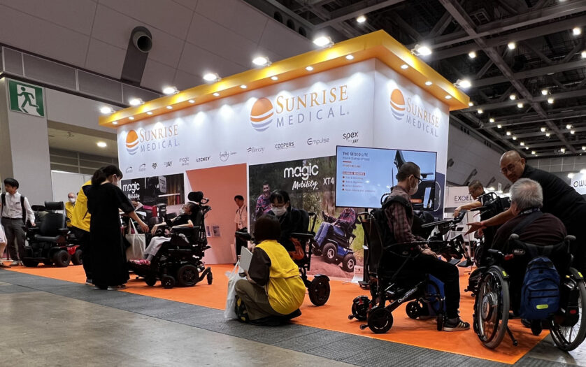 people checking products including persons with disabilities HCR exhibition 2025