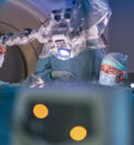 Doctors performing brain surgery at TUM University Hospital