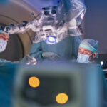 Doctors performing brain surgery at TUM University Hospital