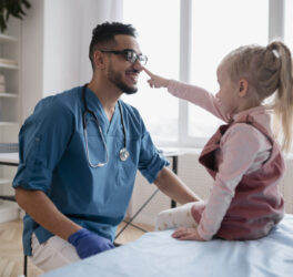 doctor with kid