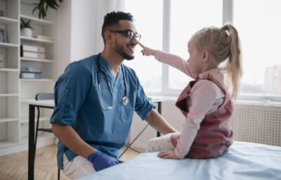 doctor with kid