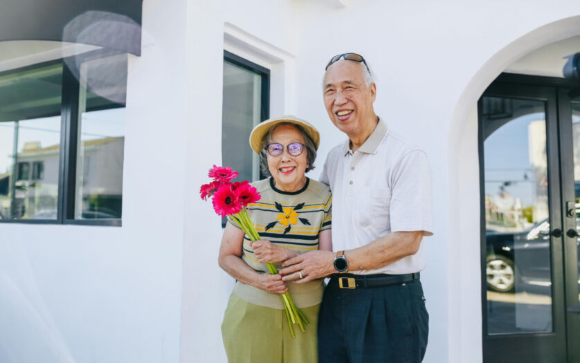 Portrait Of A Happy Elderly Couple