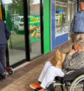 Councillors, Council staff and members of Council’s Access Working Group navigate the Gunnedah CBD using mobility aids and glasses simulating various vision conditions. 