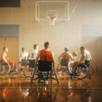 persons with disabilities playing basketball