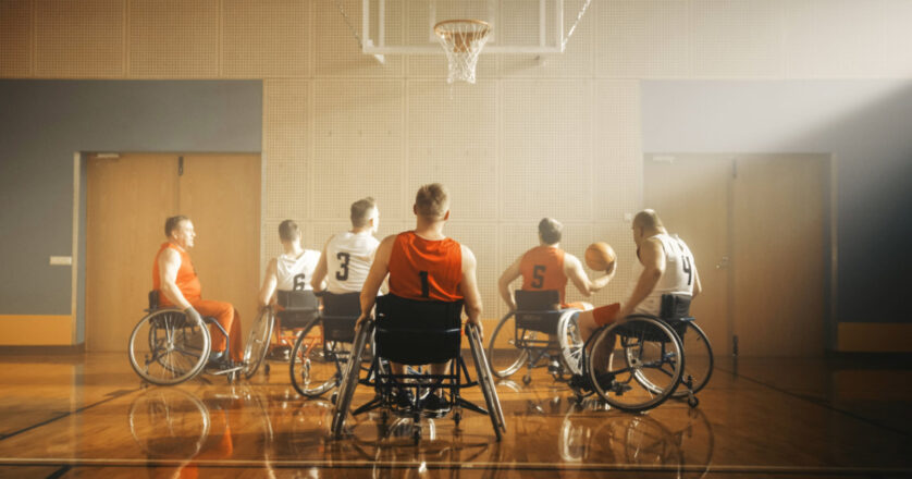 persons with disabilities playing basketball