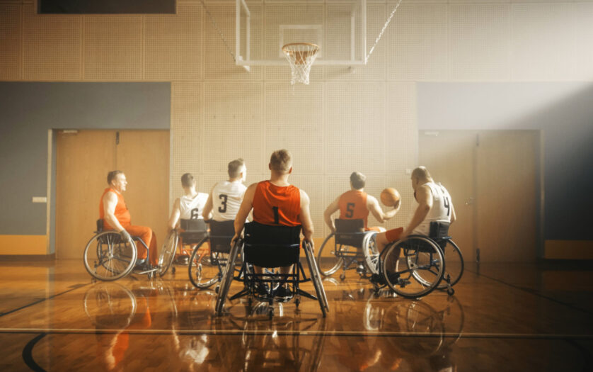 persons with disabilities playing basketball