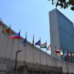 Flags at United Nations Headquarters - New York, USA