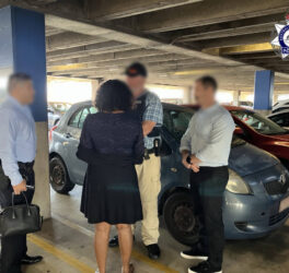 Police arrested the woman