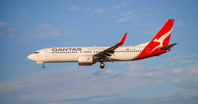 Qantas air plane