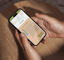 person using the app