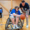 Dr Dan van den Hoek with Anastasia Mealy at a UniSC x Sporting Wheelies event
