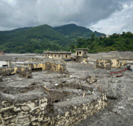 Homes and infrastructure in Nepal have suffered extensive damage following flash floods.